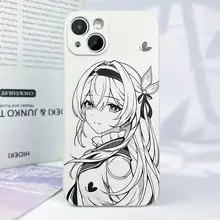 線画デザインのスマホケース【星穹鉄道・鳥のモチーフ・iPhone・Huawei・Xiaomi対応】