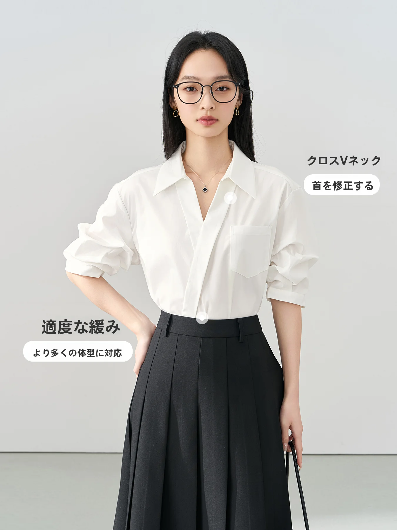 事務服ブラウス 半袖 ブラックの着心地と通気性を実測した結果