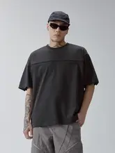 トレンド感あるシンプルデザインの純色Tシャツ【小さめ襟・カジュアル・幅広シルエット】