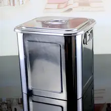 ステンレス製四角い収納バケツ【多用途・お茶やスープ用】