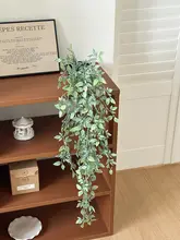 リアルな造花の壁掛けバスケット【高級感のあるフェイクグリーン・リビング用】