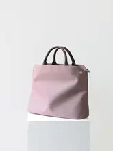 春用 シンプルなトートバッグ【13インチノートパソコン対応・ピンク・通勤・ショルダー兼用】