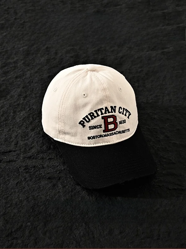 レトロ刺繍キャップ：カラーブロックデザインとソフトトップの実用性解析