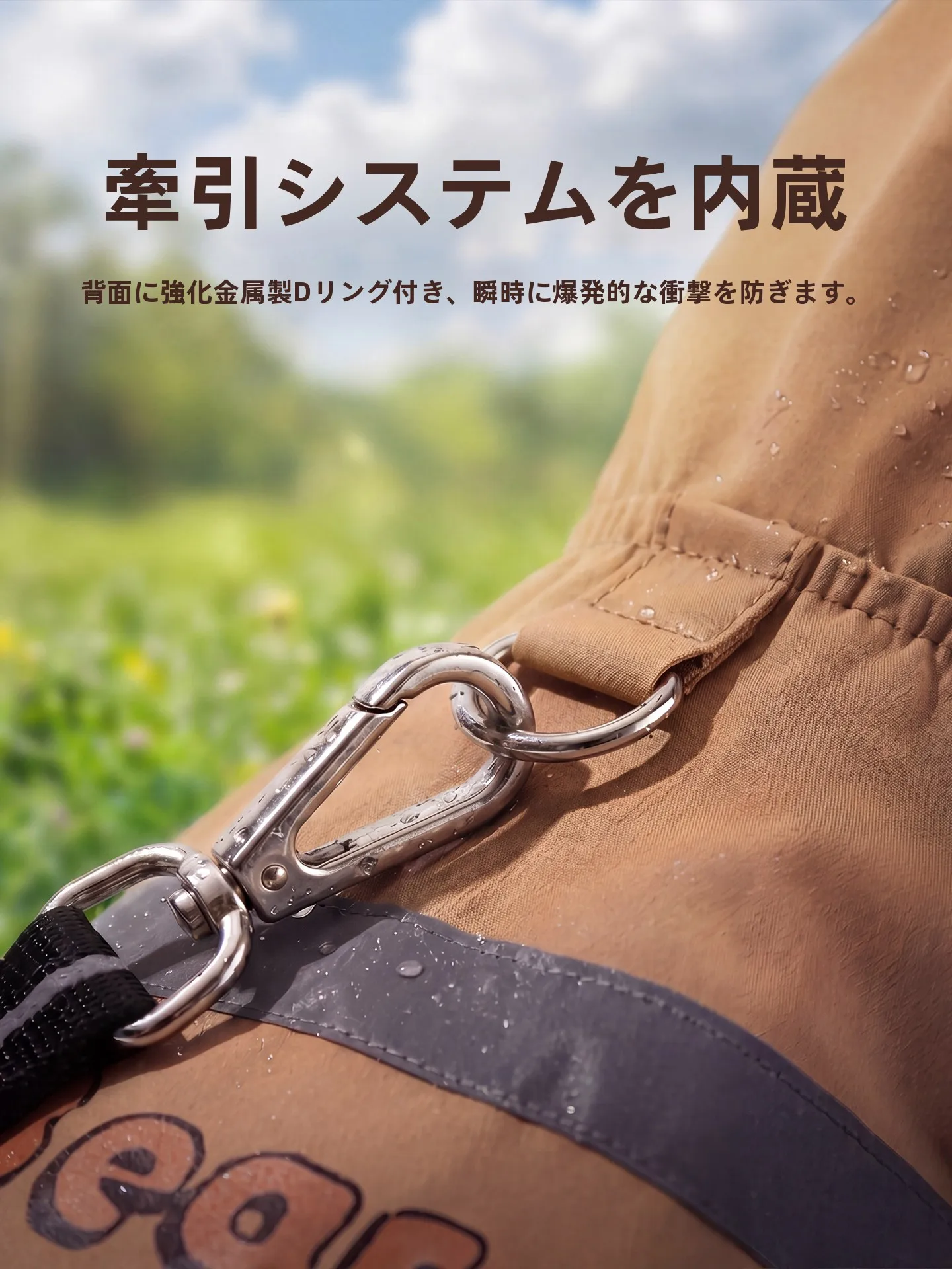 中型犬用レインコート：hipidogのベアデザインが通気性と防水性を両立