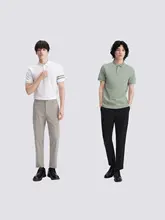 快適な着用感の薄手テーパードパンツ【四方向ストレッチ・クールな仕上がり】
