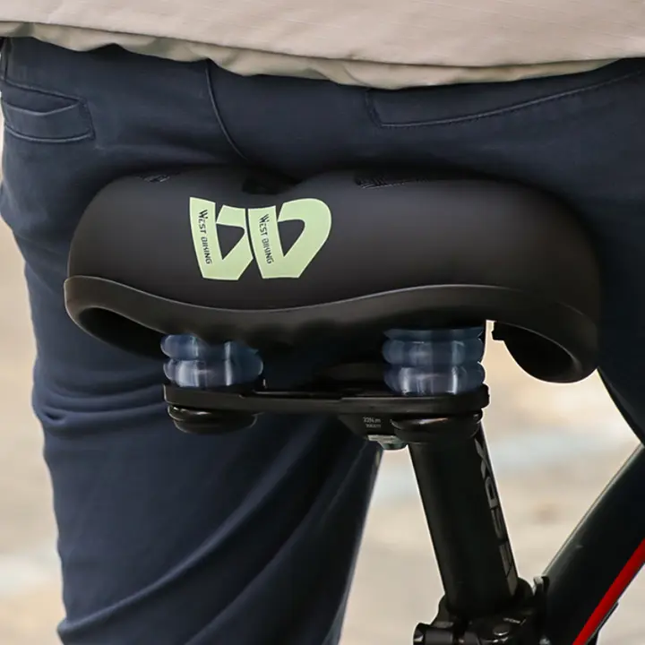 West Biking 快適で防滑！厚手シリコン製マウンテンバイク用サドル【通気性・ソフトタイプ】