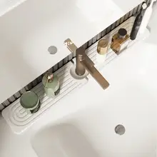 吸水性に優れた 硅藻土製 水栓マット【キッチン・洗面台用・速乾・硬質】