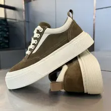 厚底デザインのキャンバススニーカー【カジュアル・春夏用・男性用】