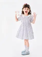 女の子用 花柄ワンピース【夏用・薄手・プリンセススタイル】