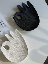 創造的な陶器製手のひら型アロマトレイ【インテリア・デスク収納】