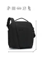 防犯機能付き メンズショルダーバッグ【耐摩耗性オックスフォード布・クロスボディ仕様】