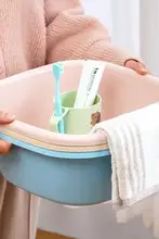厚手プラスチック製スクエア洗面器【キッチン・バスルーム用・頑丈設計】