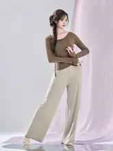 春秋用 長袖ダンスシャツ【クラシックデザイン・フィット感あり・民族舞踊対応】