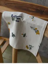 刺繍花柄フレンチスタイル テーブルマット・コースター・ランチョンマット セット【家庭用・装飾用】