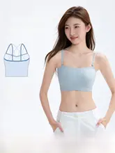 滑り止め付き ノンストラップブラ【仕上がり無痕・取り外し可能なストラップ・バストアップ効果】