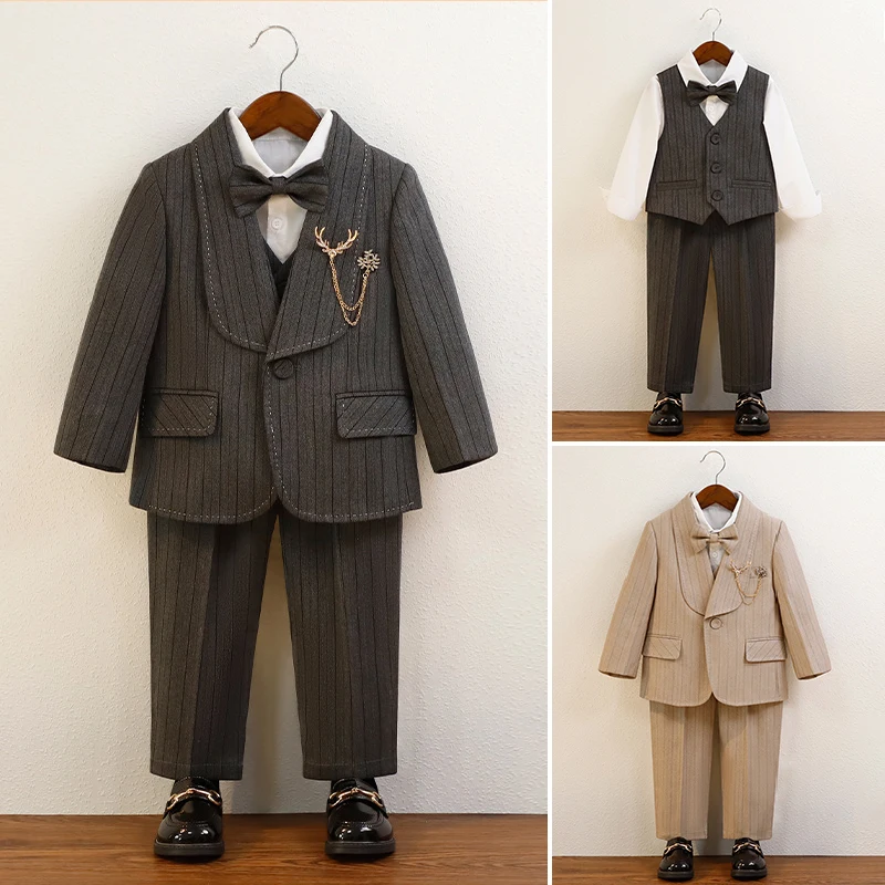 お宮参り父親服装：英倫風スーツセットの実用性と選定ガイド