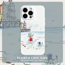 海辺の爽やかデザインのスマートフォンケース【iPhoneやHuaweiなど対応】