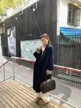 Hhyii ヴィンテージ風 2wayウールコート【ダブルフェイス・中ロング・女性用】