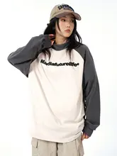 秋冬用 カジュアルデザイン ハイネックTシャツ【復古風・長袖・デザインプリント】