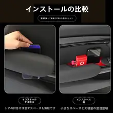 MINIミニクーパー用ドアポケット収納ボックス【車内ドアハンドルアクセサリー】