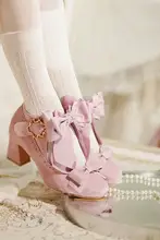 エレガントなデザインのロリータ風ハイヒール【中ヒール・日常使い・女性用】