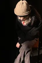 オーストラリアウール微コク形ハイネックニット【独立デザイン】