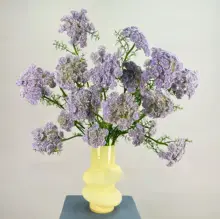 レース調造花アート【インテリア装飾用・花瓶付き・撮影小道具】