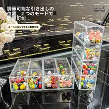 透明シンプルデザイン引き出し式コレクションボックス【フィギュア・ブラインドボックス収納】