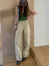 春季向け高腰デニムパンツ【ワイドレッグ・ストレートシルエット・弯刀デザイン】