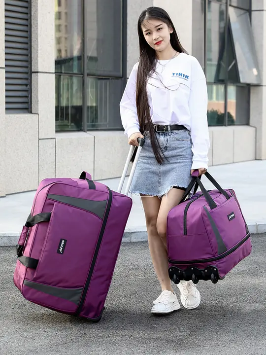 大容量 キャリーケース【オックスフォード布・折りたたみ・車輪付き・旅行用・男女兼用】