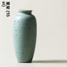 手作り花瓶 和風 禅意 粗陶 レトロ アート 演出 花を挿すために