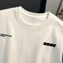 男女兼用 夏用 無地デザイン 背心Tシャツ【高級コットン・インパクトプリント】