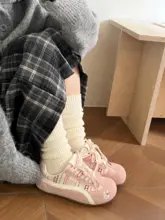 春季用 ピンクの女性向けスニーカー【内増高・カジュアル・シンプルデザイン】