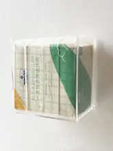 穴あけ不要の壁掛けティッシュ収納ボックス【キッチン用・便利なデザイン】
