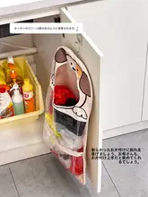 壁掛け式の大容量ラップ収納袋【ゴミ袋収納にも最適】