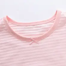 竹節綿製 女の子用夏用スリップドレス【フリル袖・薄手・ホームウェア】