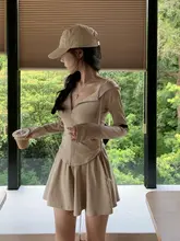 春のコーディネートにぴったり！小柄向けカジュアルなワンピース【学院風・スポーツスタイル・防寒対応】（セットアップ対応）