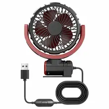 車載用静音USBファン【12V・24V両用・強風力・夏用・自動車・トラック対応】