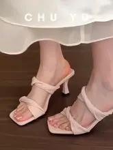優雅なデザインの細ヒールオープントゥサンダル【極上の柔らかさ・夏用】
