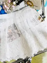 透け感のあるレーススカート【春秋用・重ね着可能・デザイン性抜群】（セットアップ対応）
