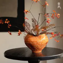 手作りの異形花瓶【新中式・侘寂風・陶器製・玄関・リビング用】