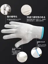 手袋 労働者/工事作業 耐摩耗防滑 材質：綿糸ナイロン