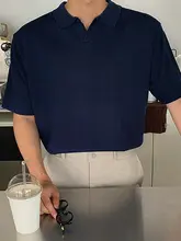 夏用薄手ニットポロシャツ【通気性・翻領・短袖・ゆったりフィット】