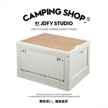 アウトドア用折りたたみ収納ボックス【車載用・大容量・サイドドア付き】