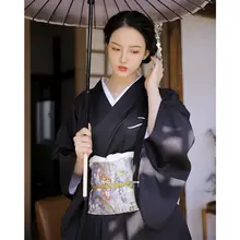 雪景色デザインのレトロ和服【神明少女スタイル・ハロウィン用】