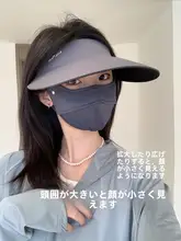 軽量収納可能なUVカット日除け帽子【アウトドア・夏用・空頂デザイン】