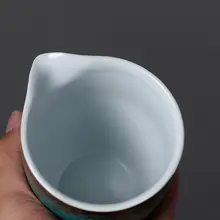 緑松釉の公道杯【陶器製・シンプルなデザイン・功夫茶用】