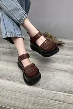高級感あるレザー製レトロデザインの厚底サンダル【一文字ストラップ・春夏用】
