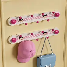 かわいい吸盤フック【連結式・衣類やバッグ用・ドアの後ろに取り付け可】