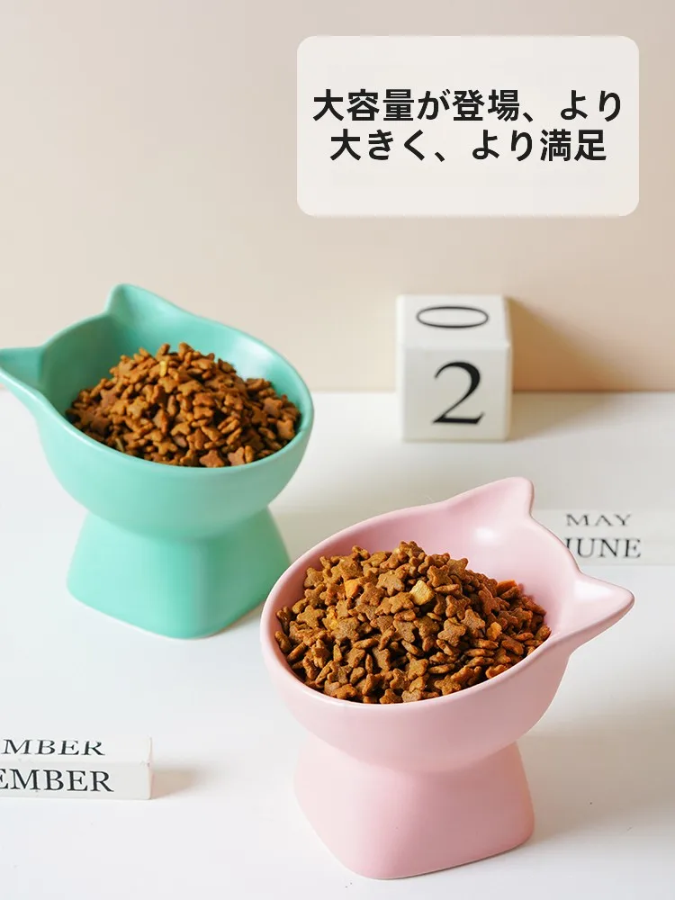 猫飼いが買ってよかったもの・悪かったもの正直に言う 陶器製猫・犬用食器の高脚斜め口設計